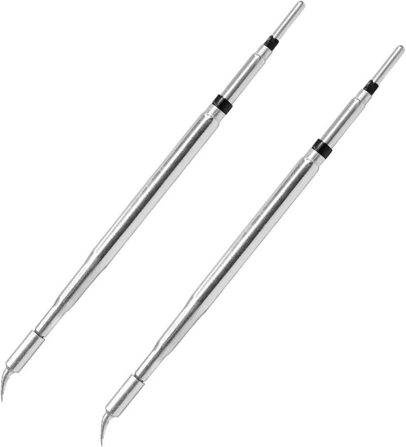 SEQURE Store Hot Tweezers Desoldering Tips Conical Bent Cartridge Compatible with JBC C210 & C120 & HT140 Hot Tweezers - IS Soldering Iron Tips - Image 1